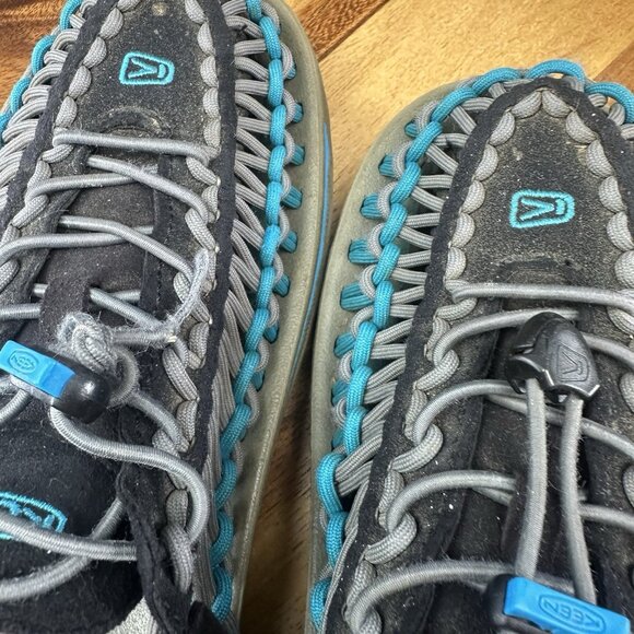 Keen Uneek Mens Size 8 Blue Water River Paracord Bungee Sandals 1013085 - Picture 8 of 10